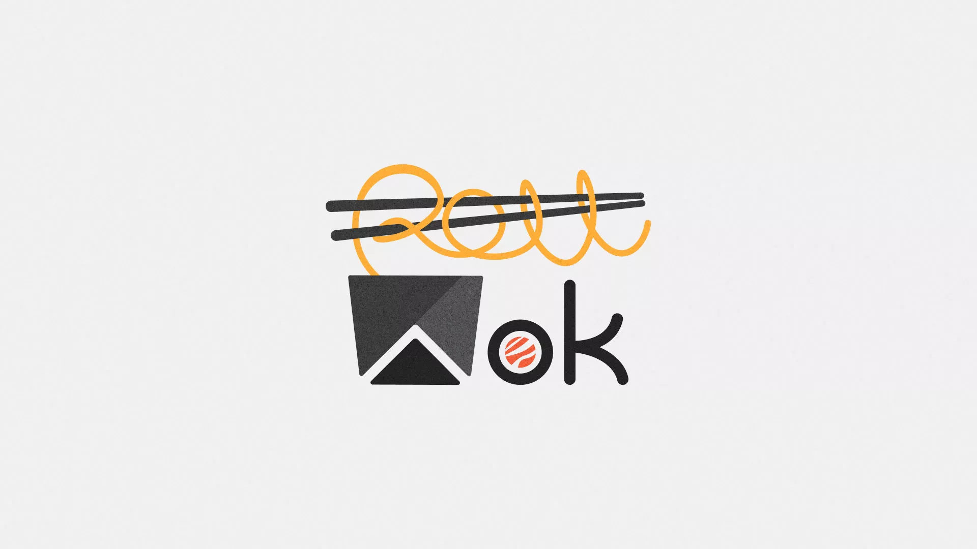 Разработка логотипа в Спас-Деменске для суши-бара «Roll Wok Club» Разработка логотипа в Спас-Деменске для суши-бара «Roll Wok Club»